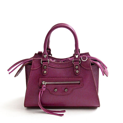 BARCELLONA Small - bauletto in pelle fuxia (Copia) (Copia)