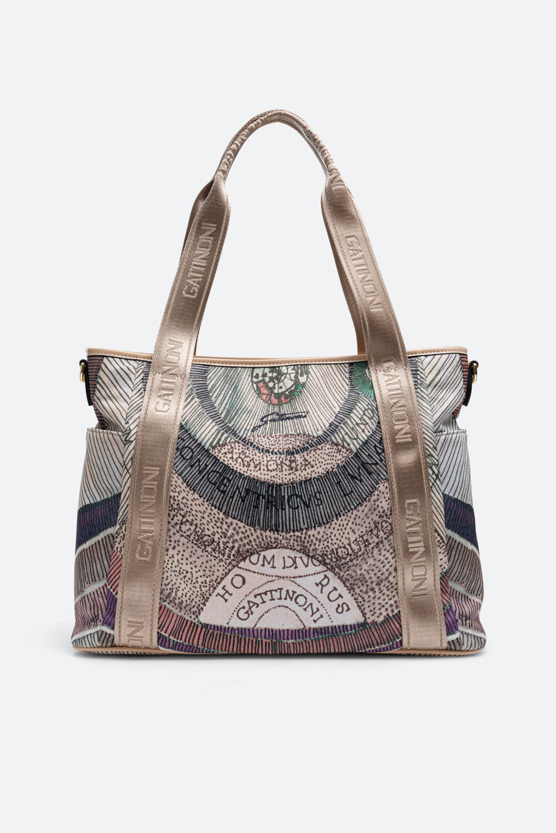 Shopping Bag Maya Planetarium Watercolor