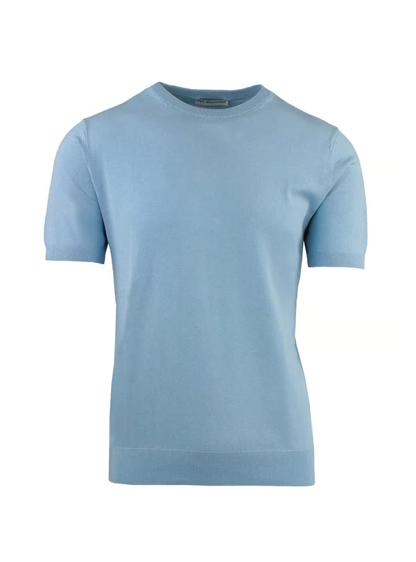 CREW NECK SHORT SLEEVE IN COTTON AND SILK