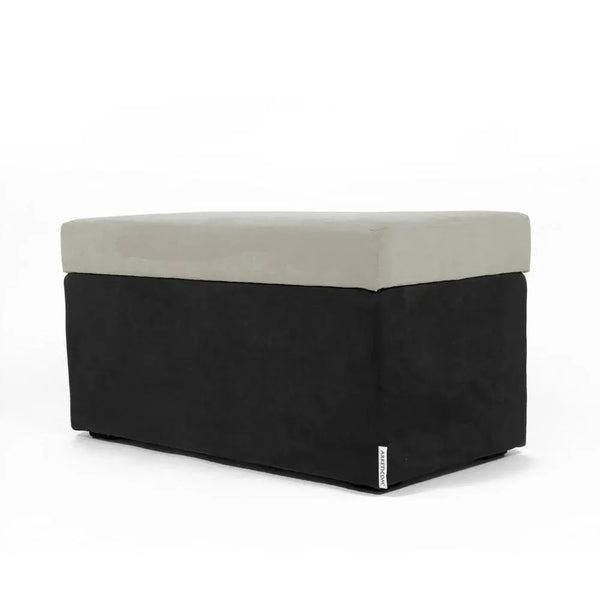 PANDORA 84 MF, Rectangular Microfiber Container Pouf 84x42 h42