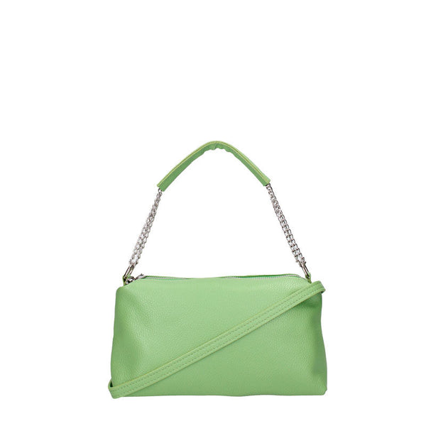 Small clutch bag with chain and double zip - 7141. 