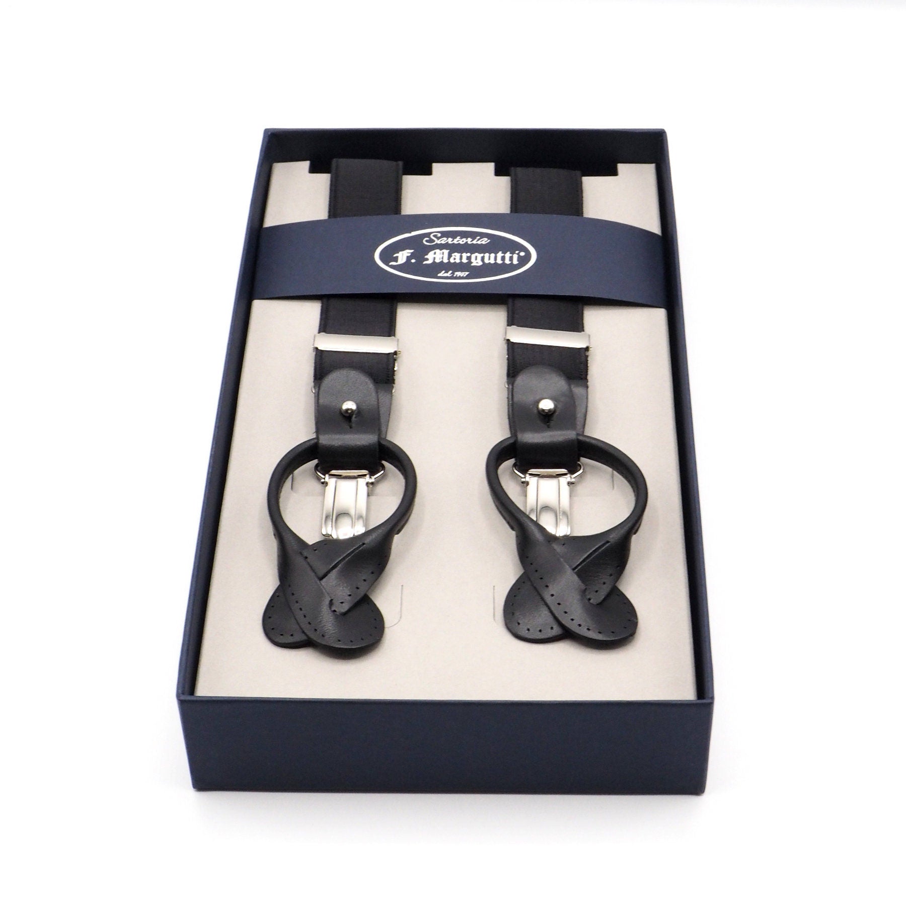 Elegant black suspenders
