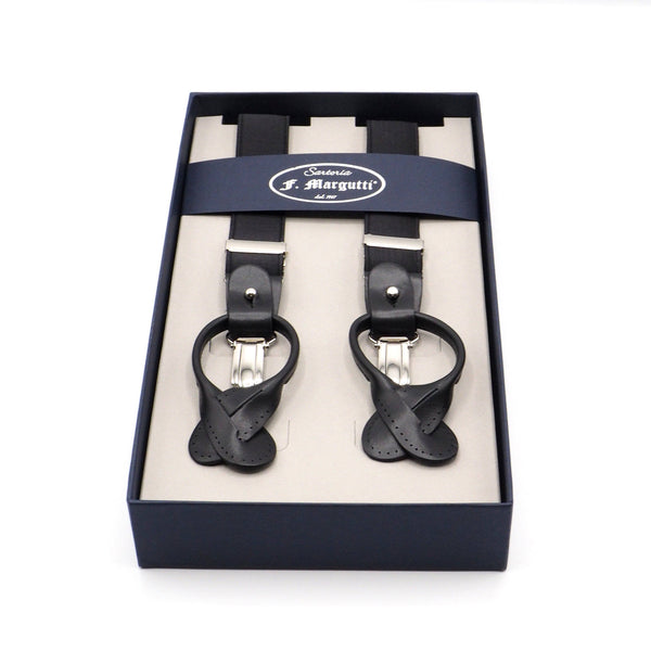 Elegant black suspenders