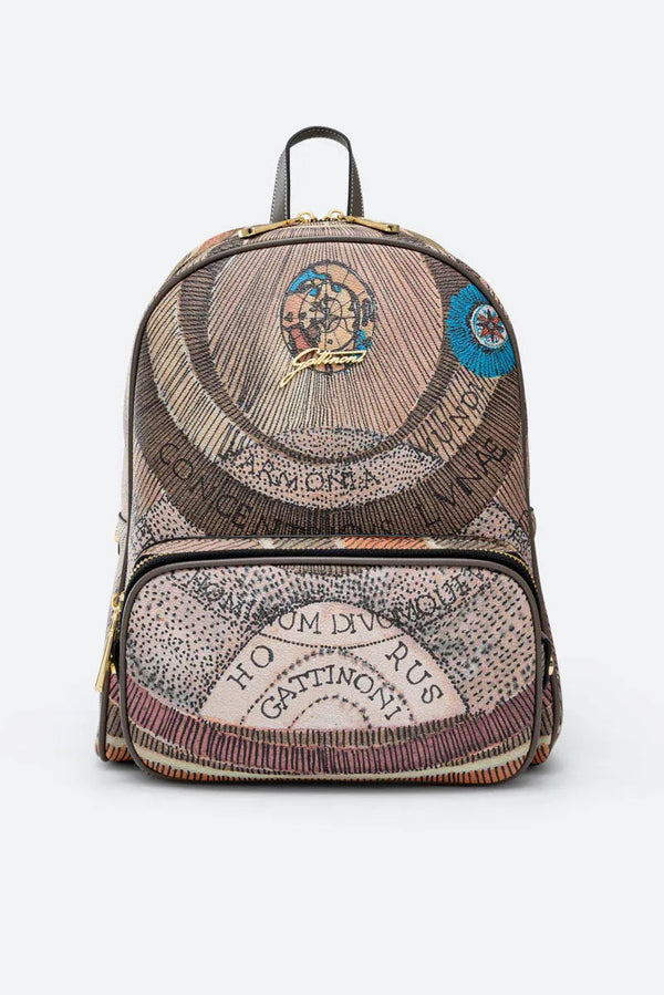 Planetarium Watercolor Front Pocket Backpack
