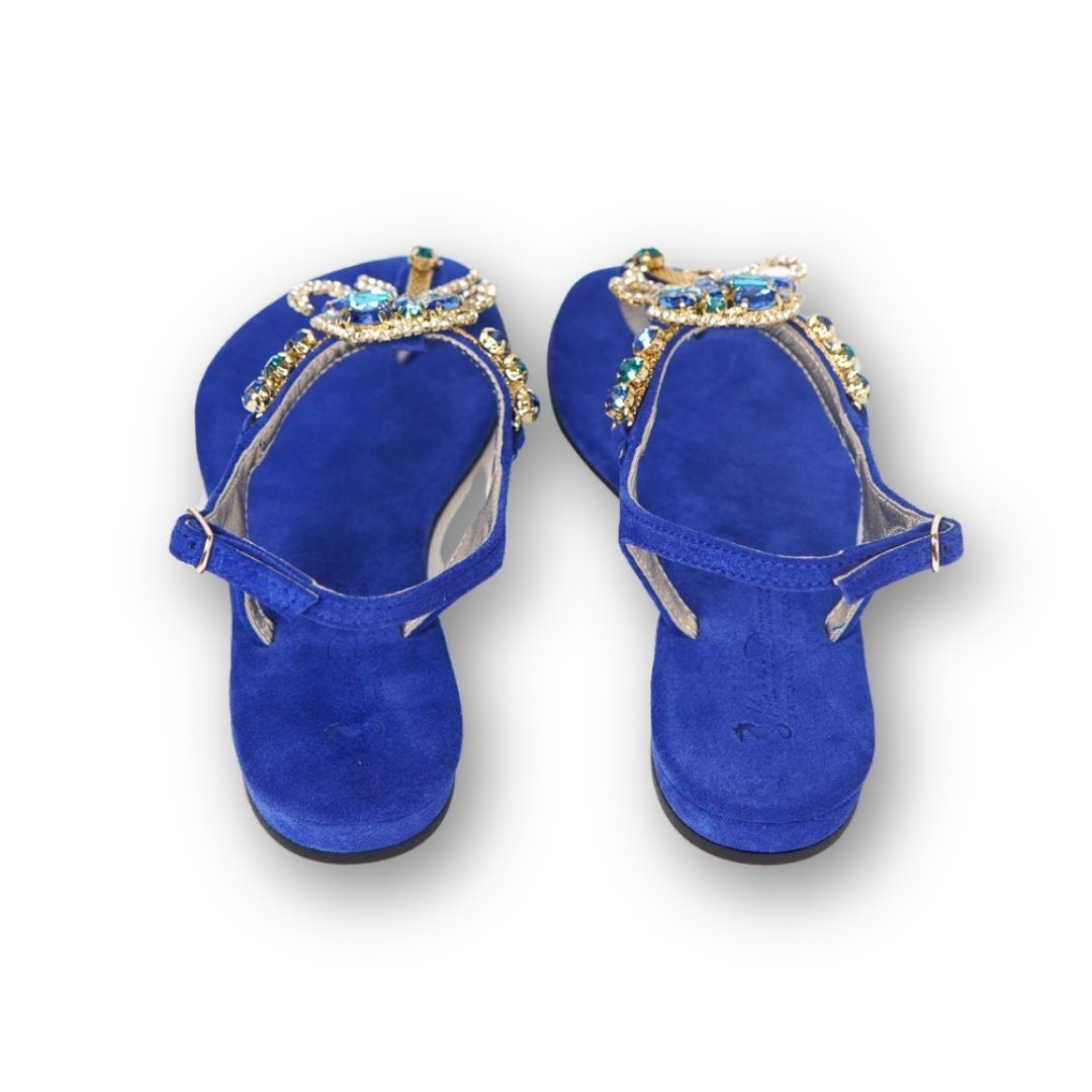 MastroDomenico Women's Handmade Sandals - Ocean