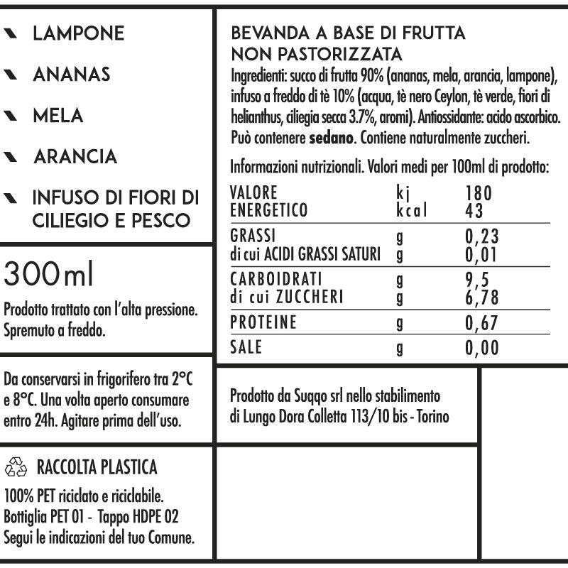 SUQQO Ruby con lampone e arancia