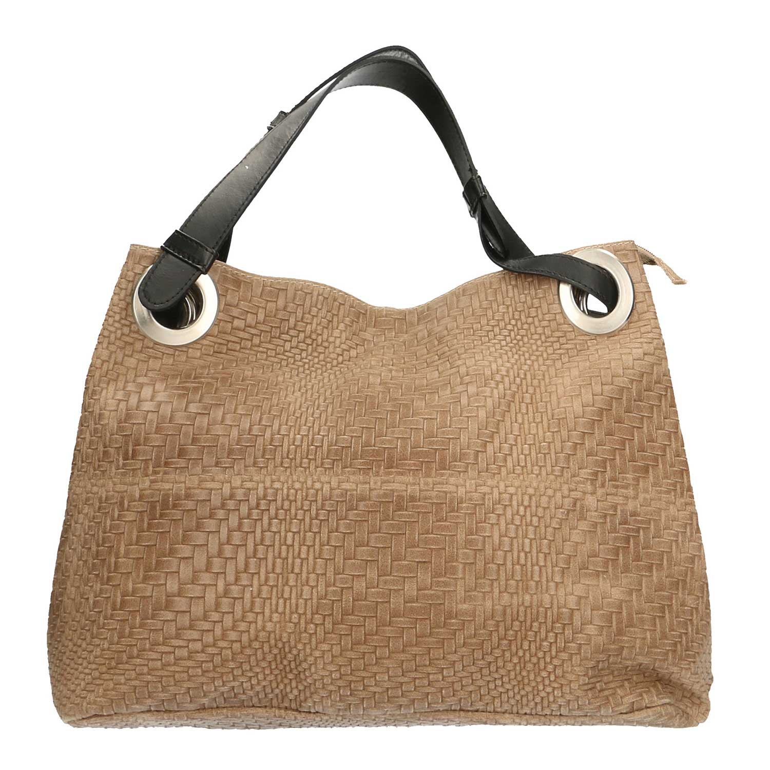 Women's Handbag Woven Leather Print - 38x28x10 Cm - 80059 