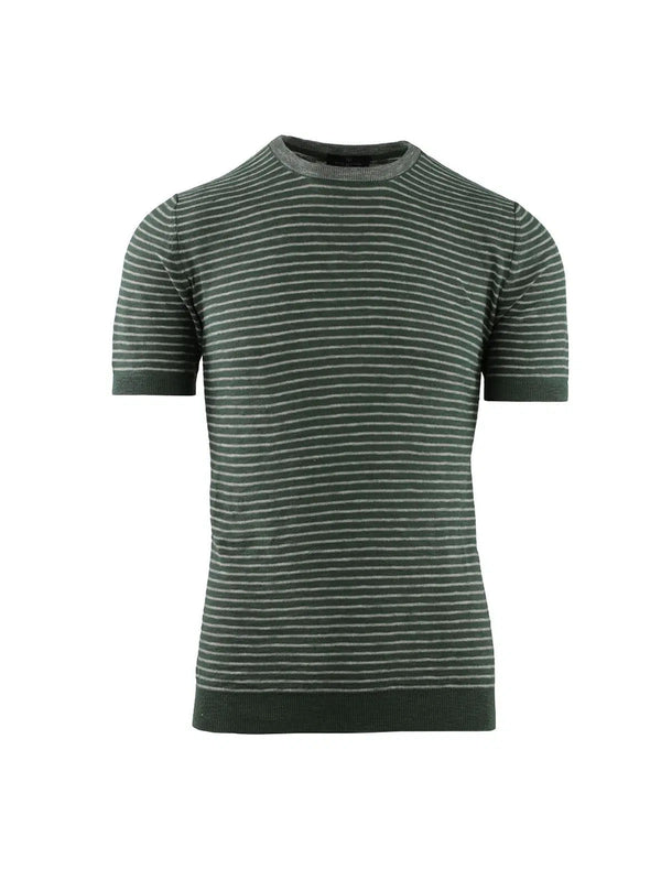 CREW NECK SHORT SLEEVE STRIPED