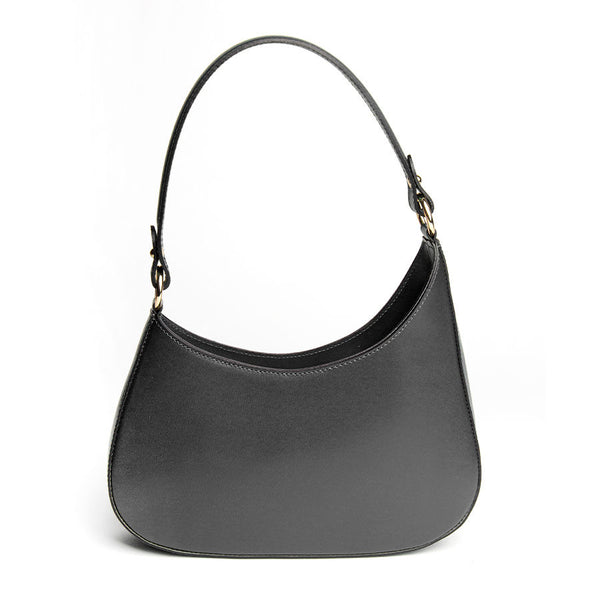 EDI – Black Elegant Leather Hobo Bag