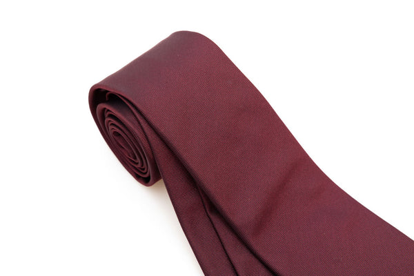 Pure silk burgundy tie