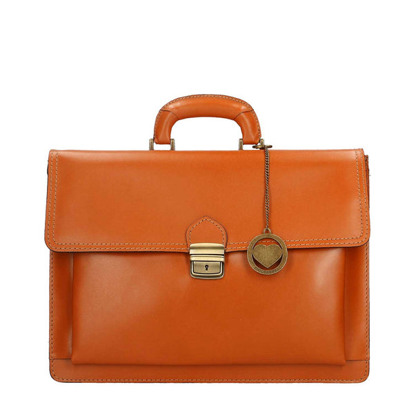 Men's Leather Briefcase, 24 Hour Document Holder - 39x30x18 cm - 7009 