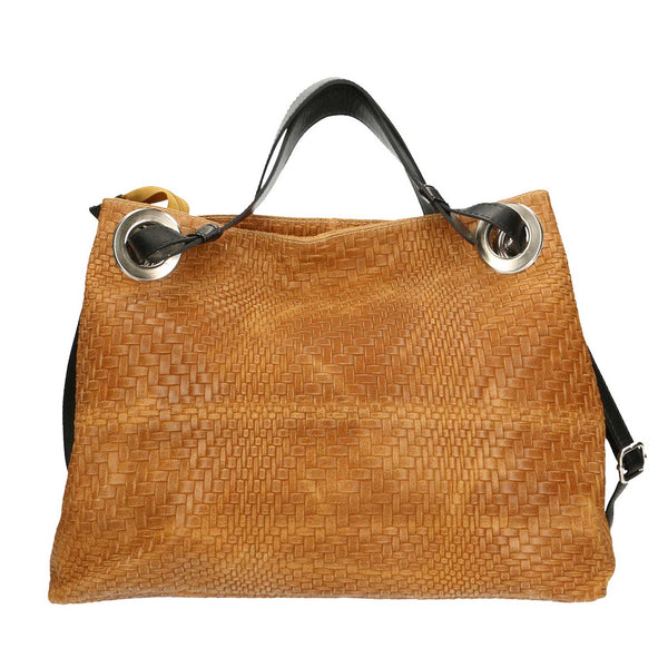 Women's Handbag Woven Leather Print - 38x28x10 Cm - 80059 