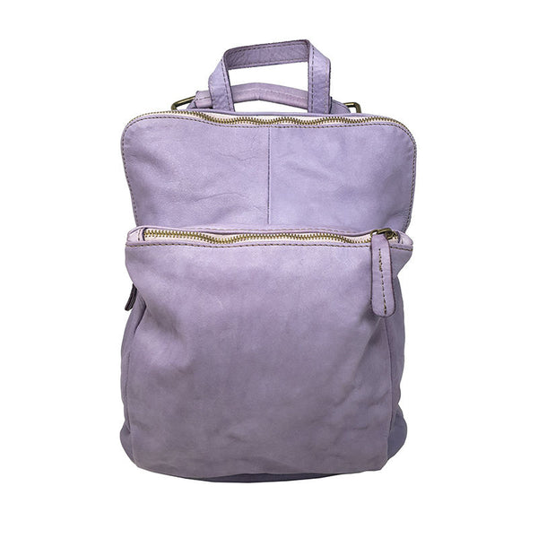 Zaino a Spalla da Donna Pelle Morbida in Stile Vintage - 28x33x12 Cm - K011
