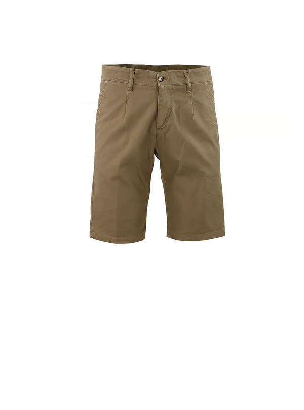 BERMUDA SHORTS WITH DIAMOND-PATTERNED FABRIC