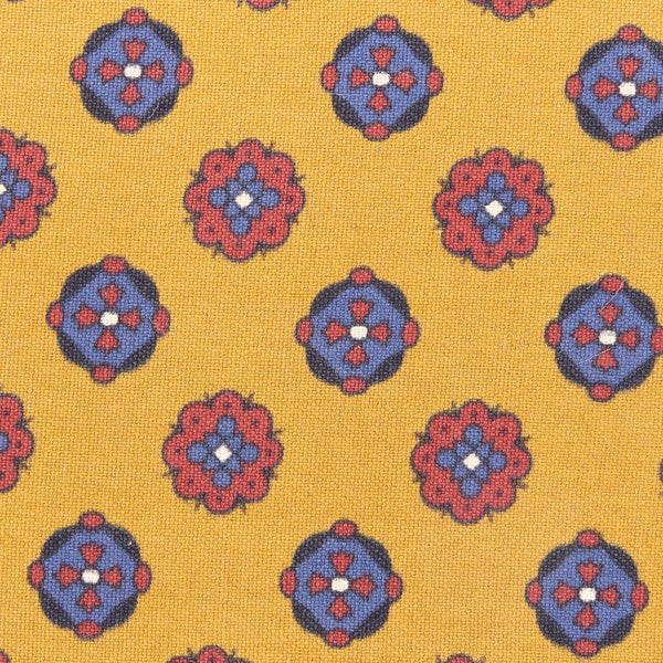 Mustard pure silk card holder