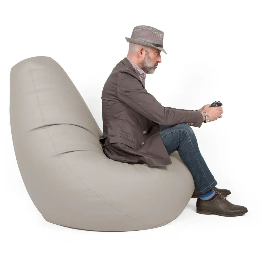SESSANTOTTO 68 ECO, Bean Bag Chair in Eco-Leather L Removable Cover