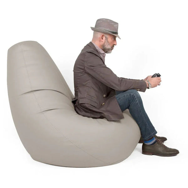 SESSANTOTTO 68 ECO, Bean Bag Chair in Eco-Leather L Removable Cover