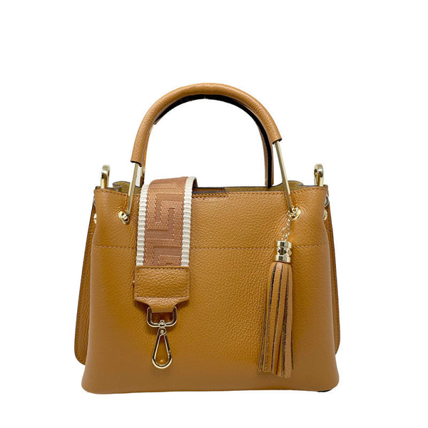 Medium Handbag for Women in Dollar Leather Metal Handles - Modena k067. (Copy)