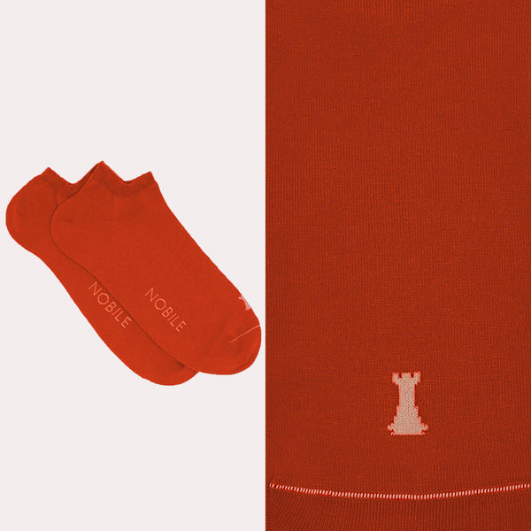 Pure Makò Cotton Ankle Socks - Solid Color 