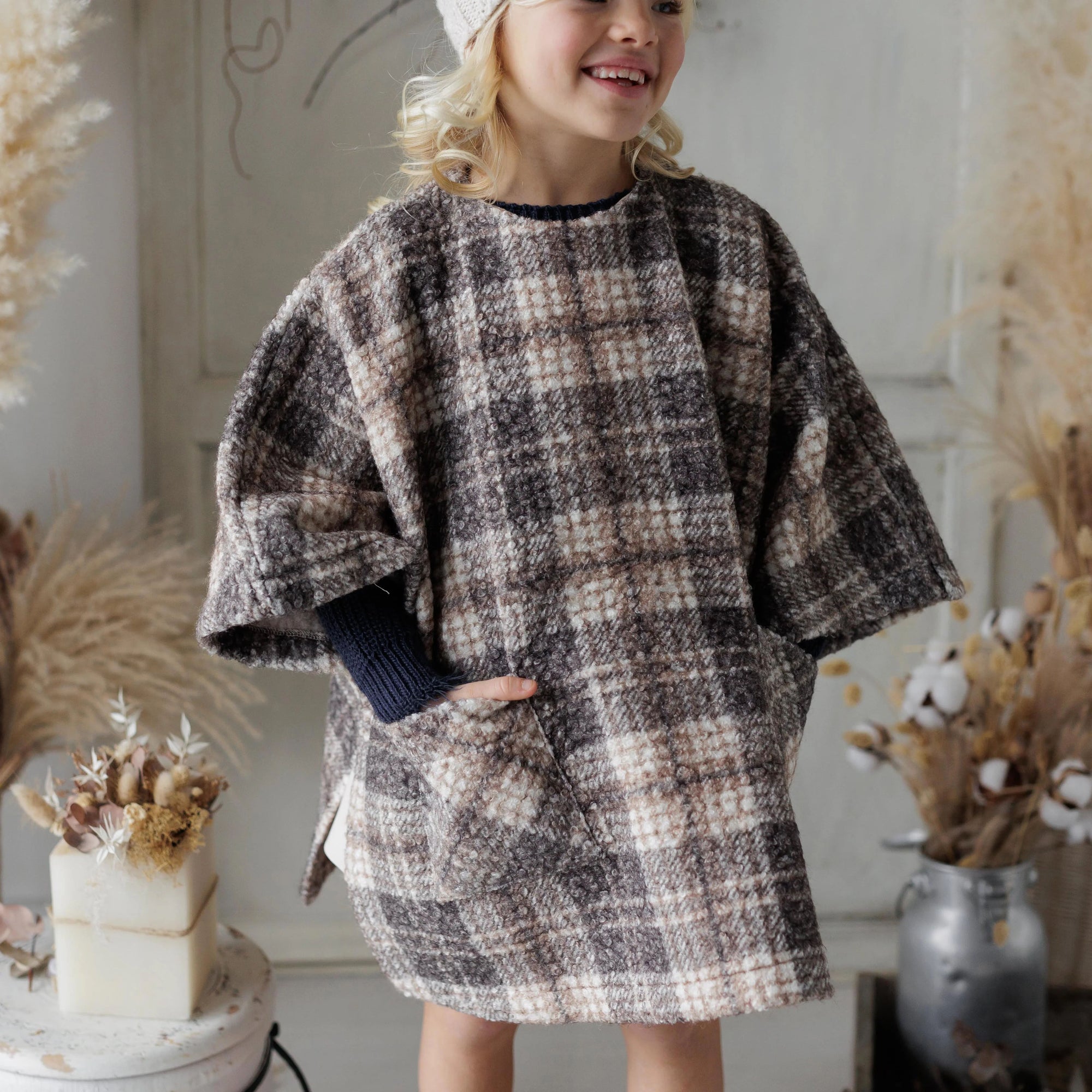 MANTELLA BOUCLE' A QUADRI