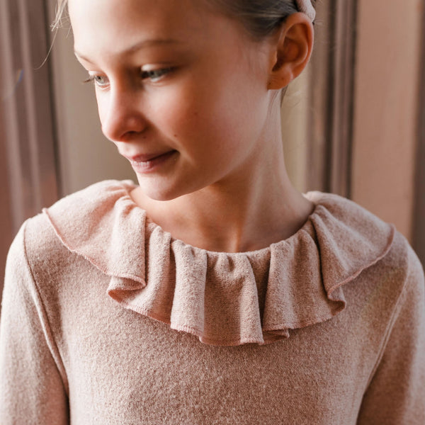 ABITO IN CALDO COTONE ROSA LUREX