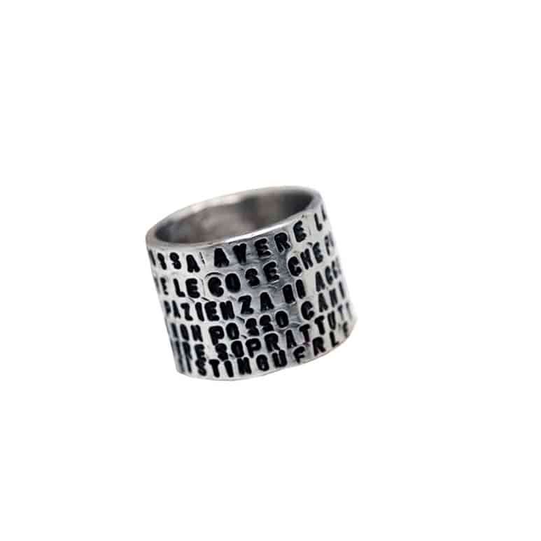 HIGH BAND MEN'S RING - 925 SILVER