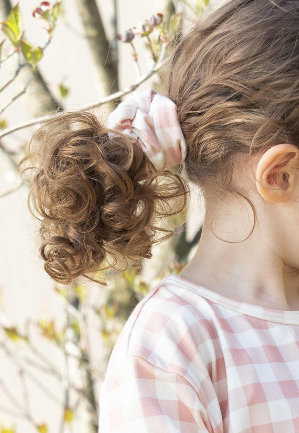 Chouchou (scrunchie) in bambù - Sakura - Palloncino blu