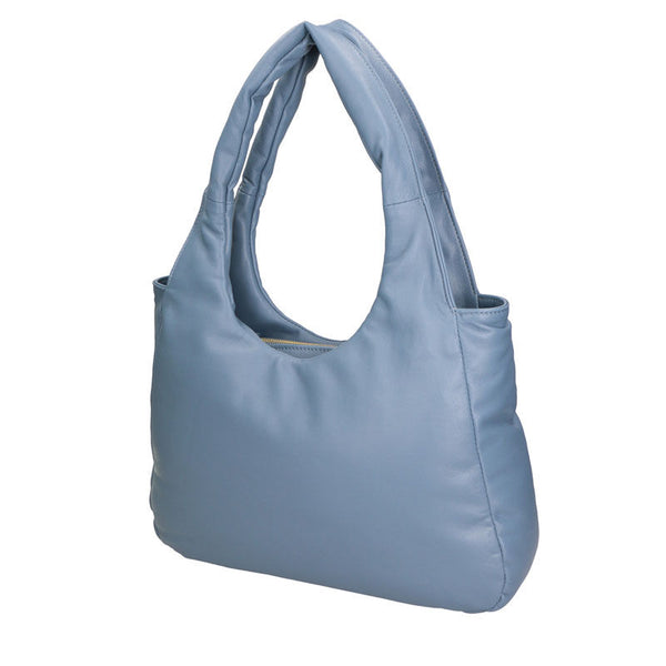 Women's Shoulder Bag in Nappa Print Leather - 6502.