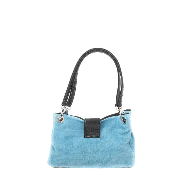 Women's Hand Clutch in 100% Suede Leather - 27x18x12 cm - 10027 