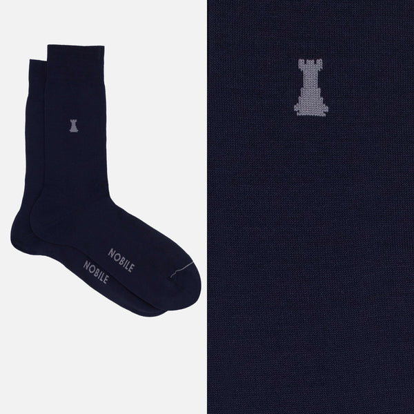 Federico II - Plain short sock 