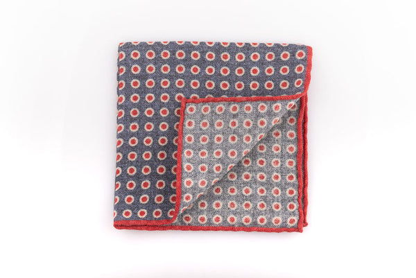 Pure wool denim clutch bag