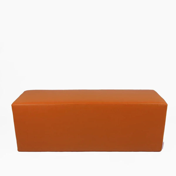 HORIZON 84, Pouf Bench Footrest in Removable Eco-Leather 84x42 h 42