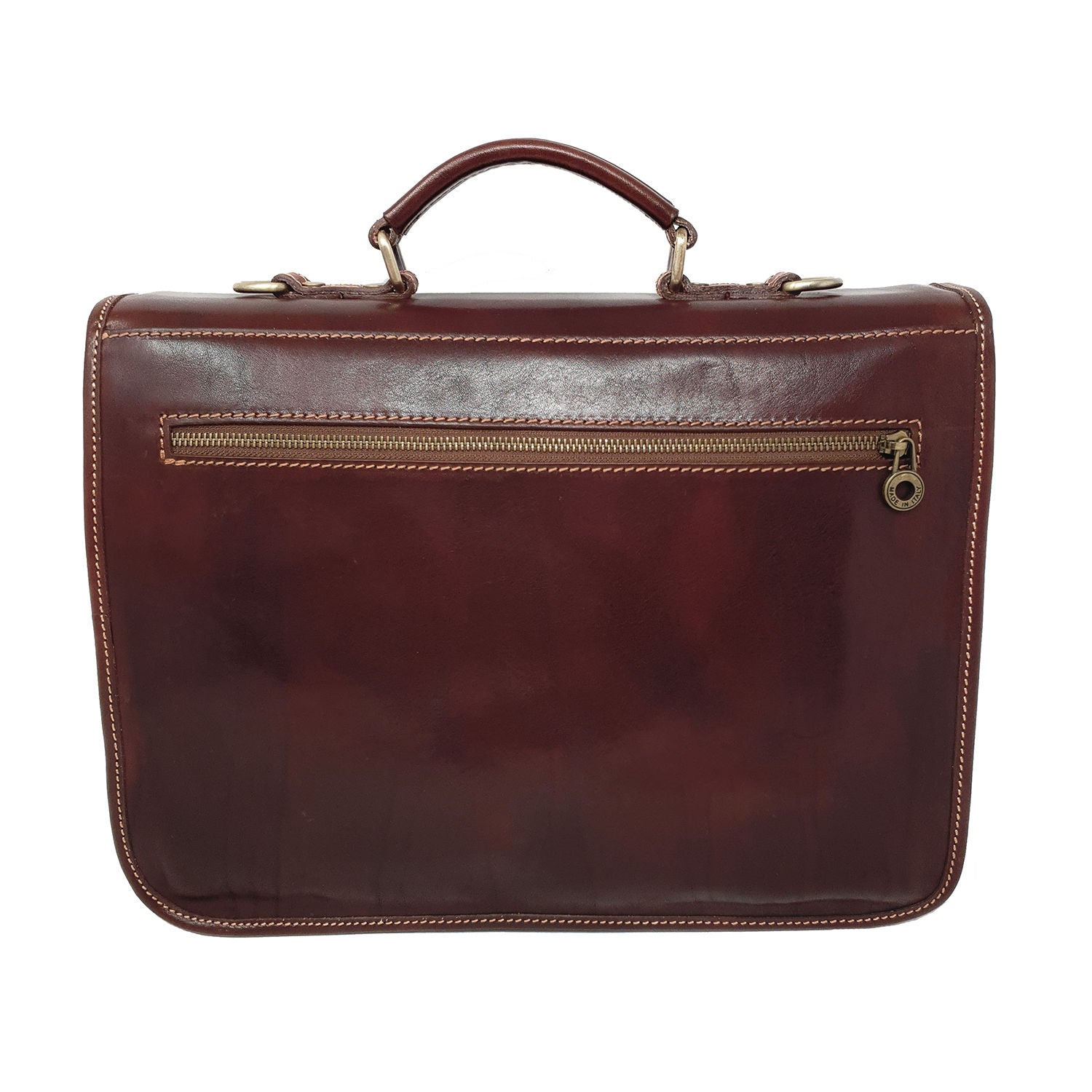 Men's Briefcase Leather Document Case Work Bag - 39x29x10 Cm - G224 