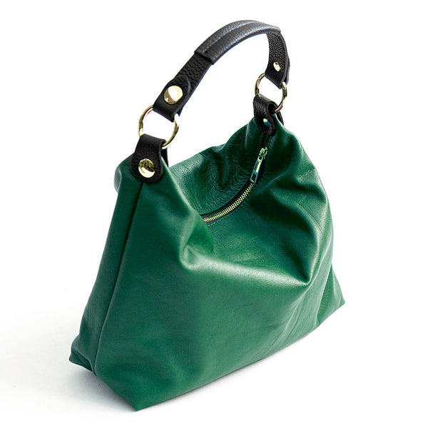 DEMY IT - Green nappa leather bag