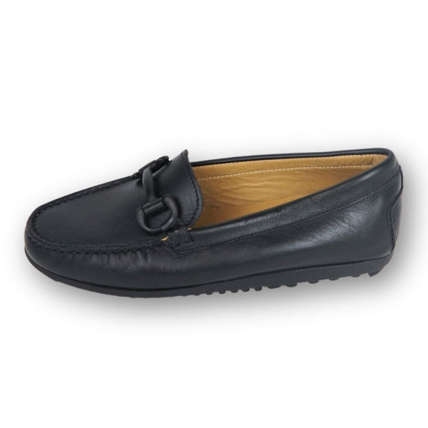 MastroDomenico Women's Handmade Moccasins - Black Pearl