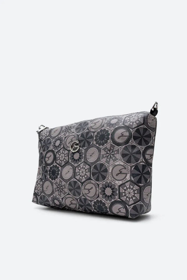 Teodosia Reversible Black Small Shopping Bag