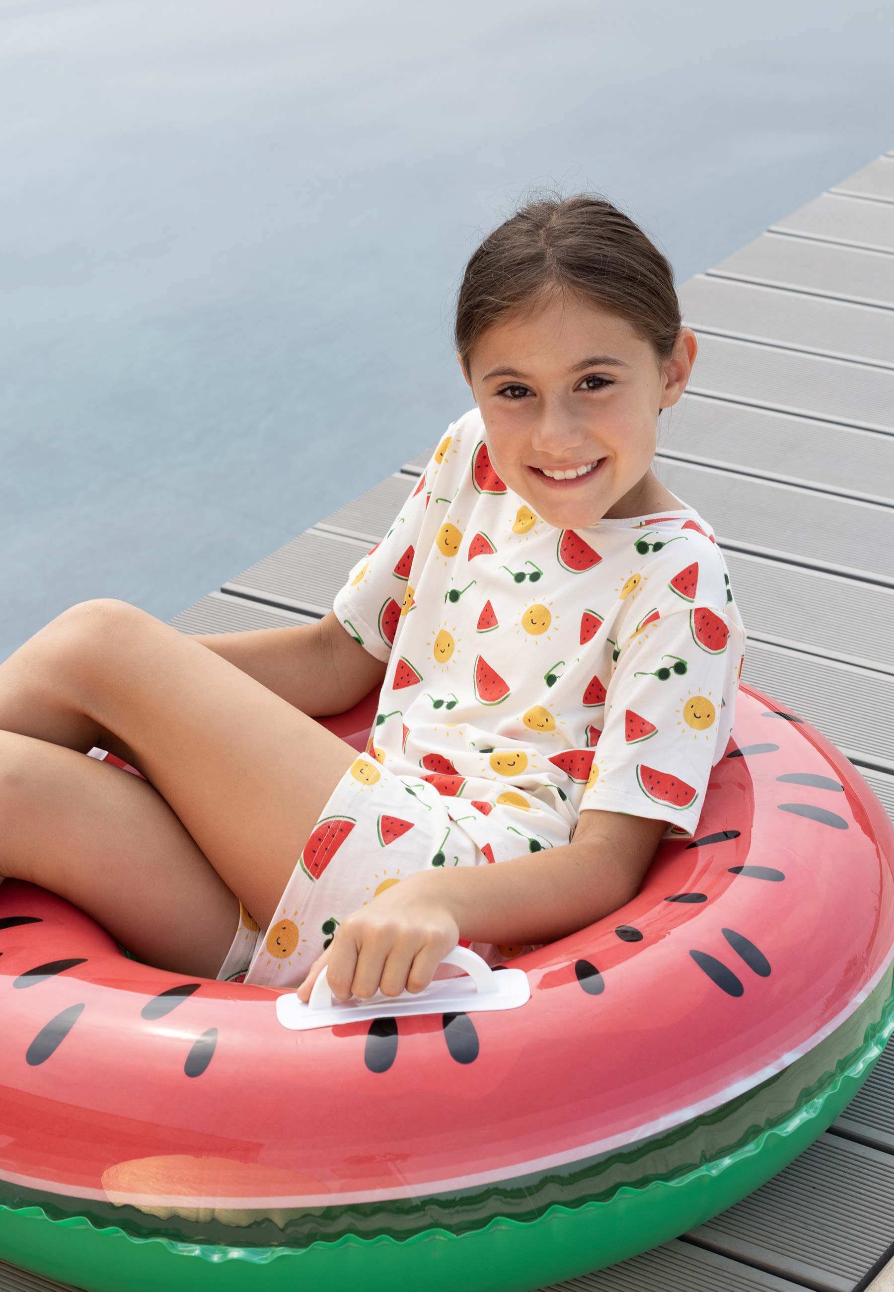 Pigiama due pezzi in bambù - Summer vibes - Palloncino blu