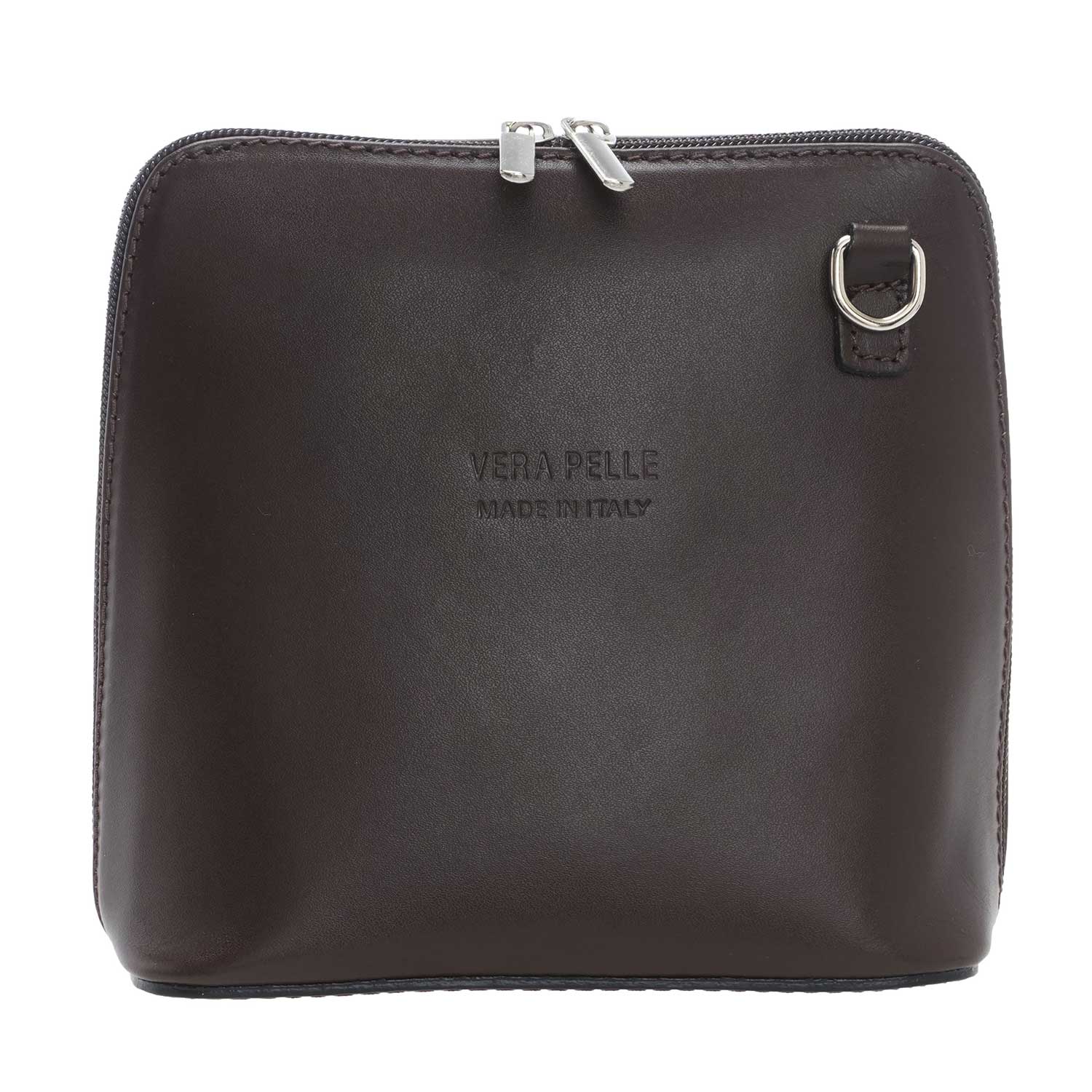 Unisex Leather Shoulder Bag - 17 x 17 x 9 Cm - 133 