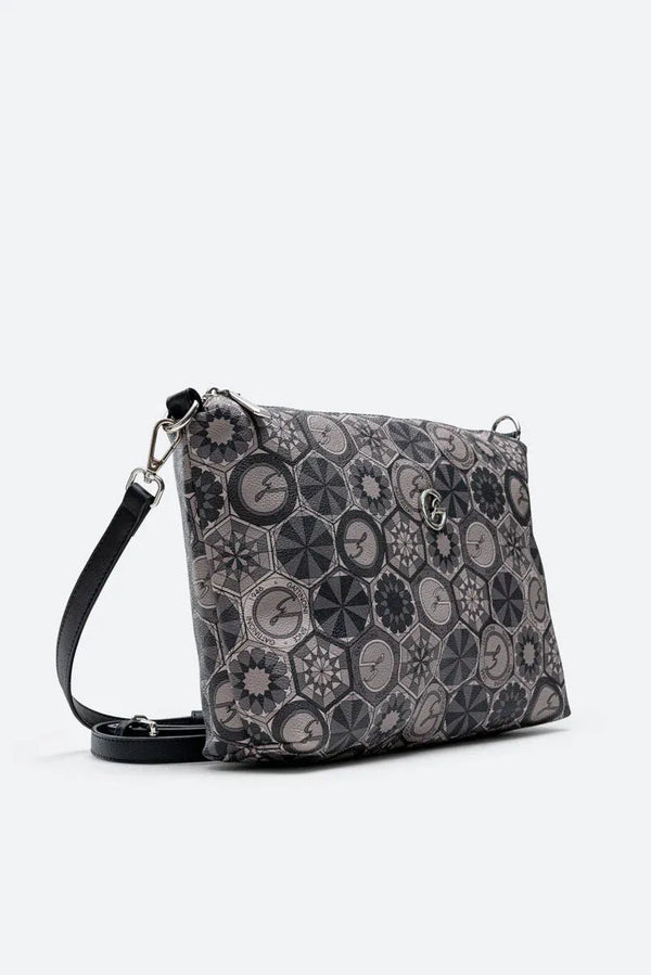 Teodosia Reversible Black Small Shopping Bag
