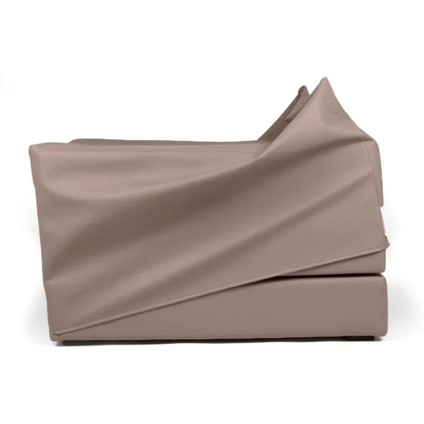TOUF ECO, Pouf Letto con Copri Pouf in Ecopelle 70x63