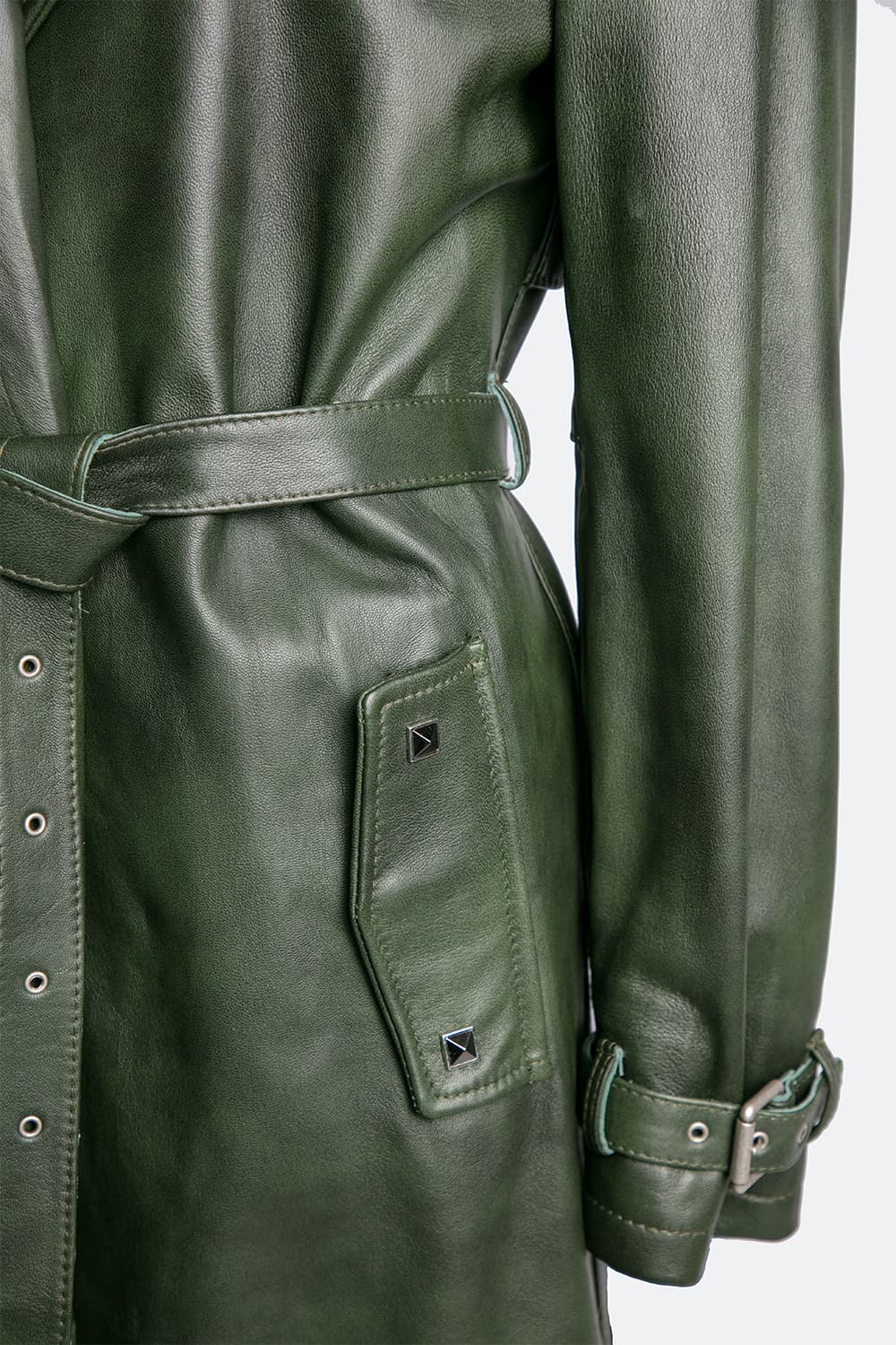 Studded Trench Coat