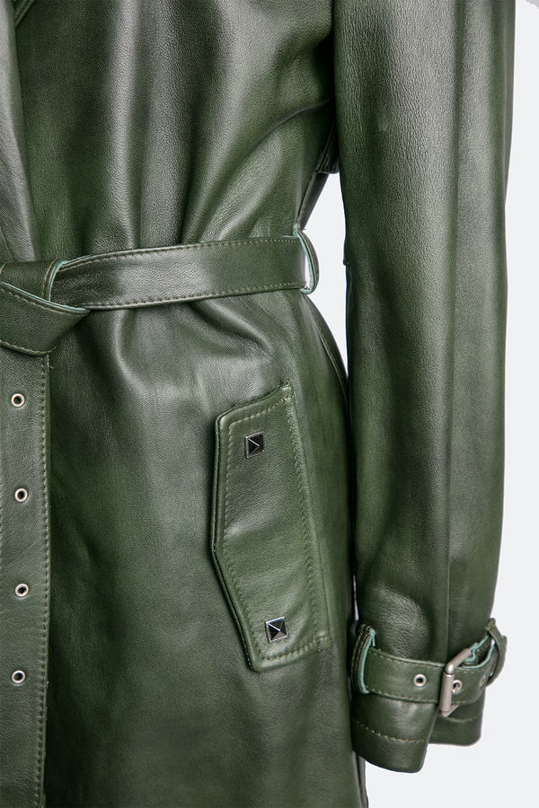Studded Trench Coat