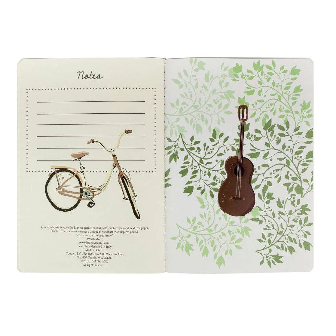 NOTEBOOK RAGAZZA CON BICICLETTA