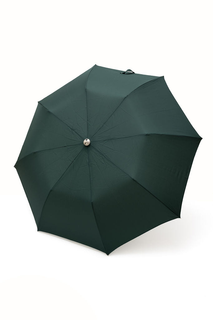 Mario Talarico folding umbrella green bamboo handle