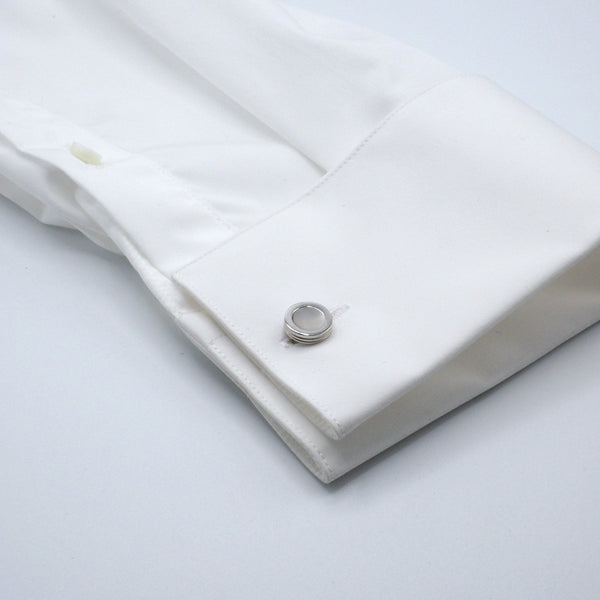 Elegant Round Mother of Pearl Cufflinks