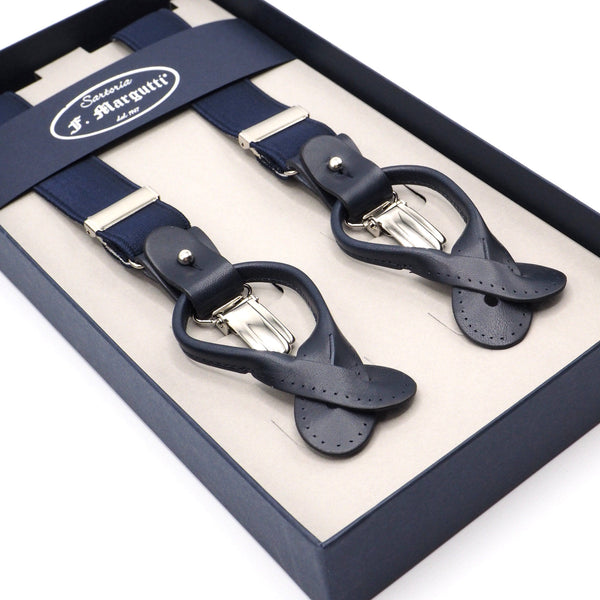 Elegant blue suspenders