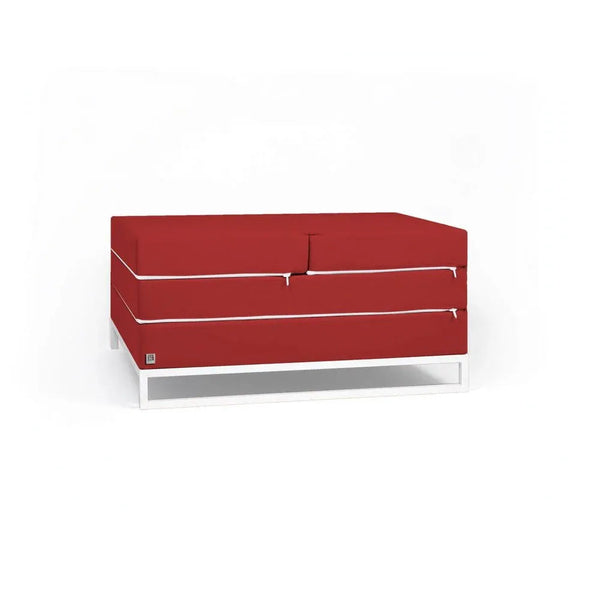 DIVERSO OUTDOOR, Outdoor Sofa Bed and Pouf 90x90 cm 