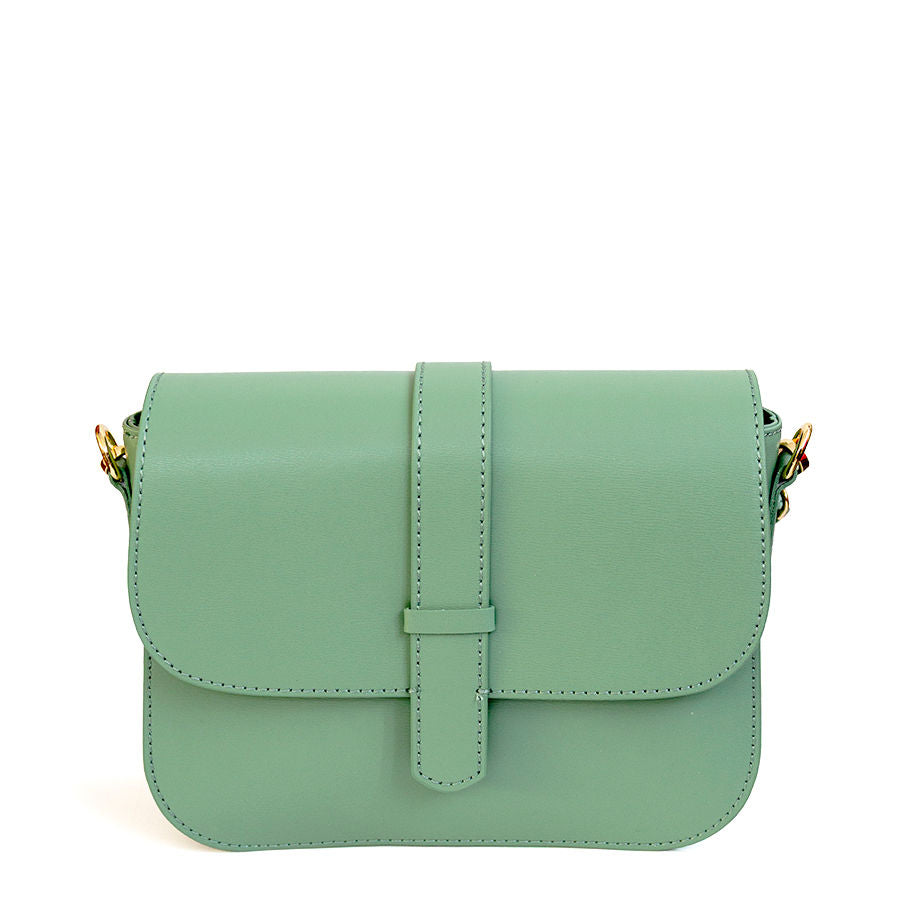 ADIMA - Postina in pelle saffiano menta