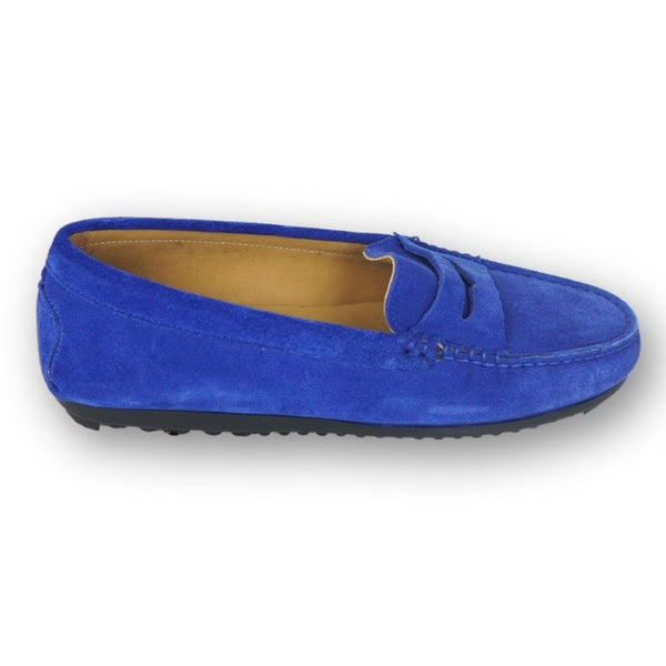 MastroDomenico Women's Handmade Moccasins - Agata Blu