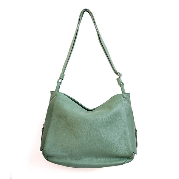 MARISSA - Sacca in pelle menta
